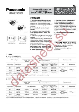 AQV101A datasheet  